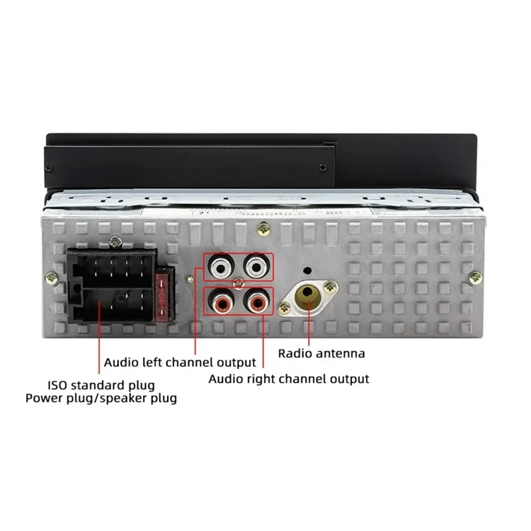 Lecteur multimédia MP3 Bluetooth pour voiture D160 avec radio FM et lecture de musique sans perte