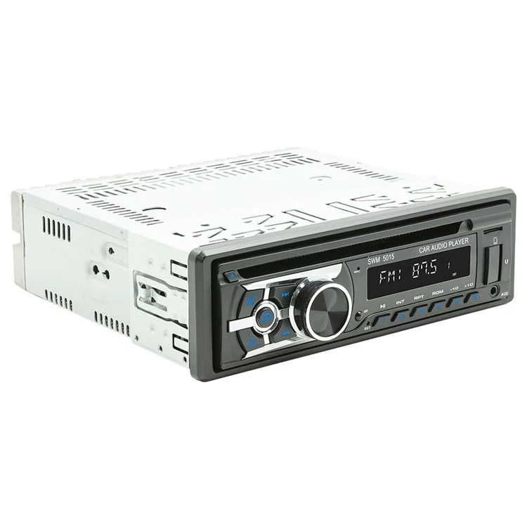 SWM-5015 Reproductor de MP3 para automóvil de un solo DIN con Bluetooth, multimedia, radio FM, CD, VCD y DVD