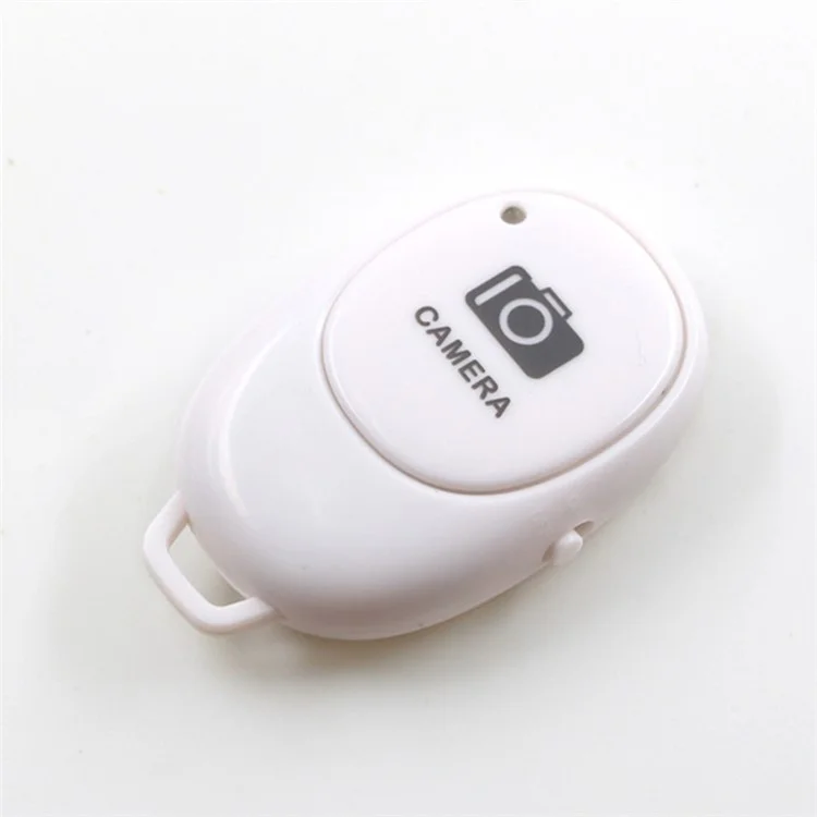 Bluetooth Wireless Remote Shutter Camera Phone Shutter Self-timer Remote Control for IOS Android - Blanco