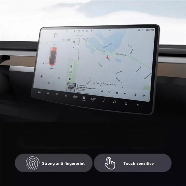 Für Tesla Model 3 / Y HD Klares Auto-Display-Navigationsbild-Schutzfolie aus gehärtetem Glas