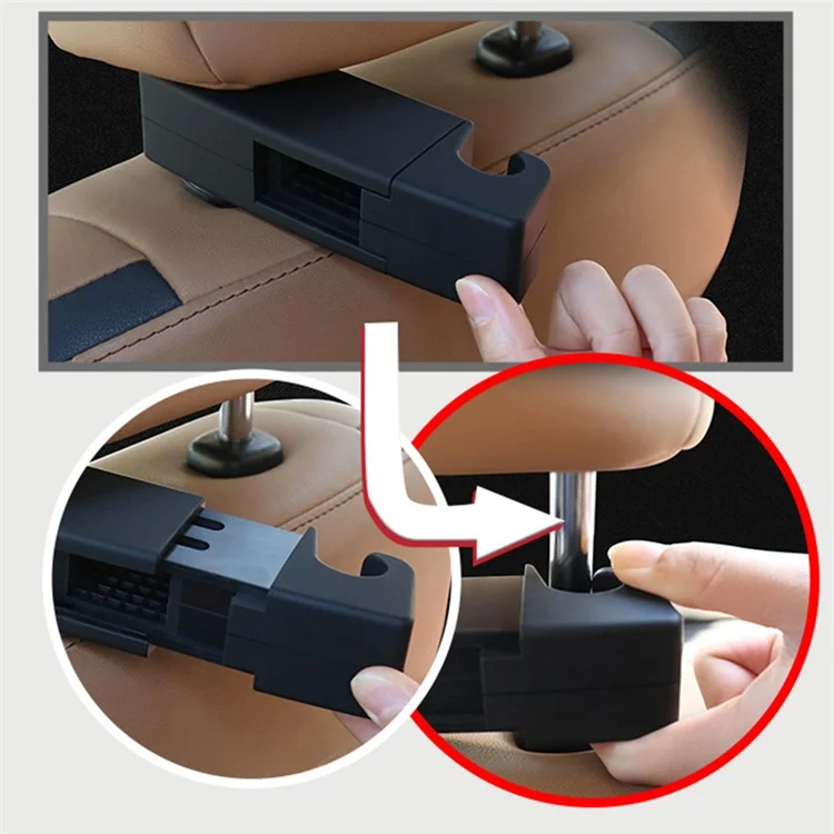 JY190 Car Seat Back Clothes PU Hanger Suit Coat Car Headrest Hanging Holder