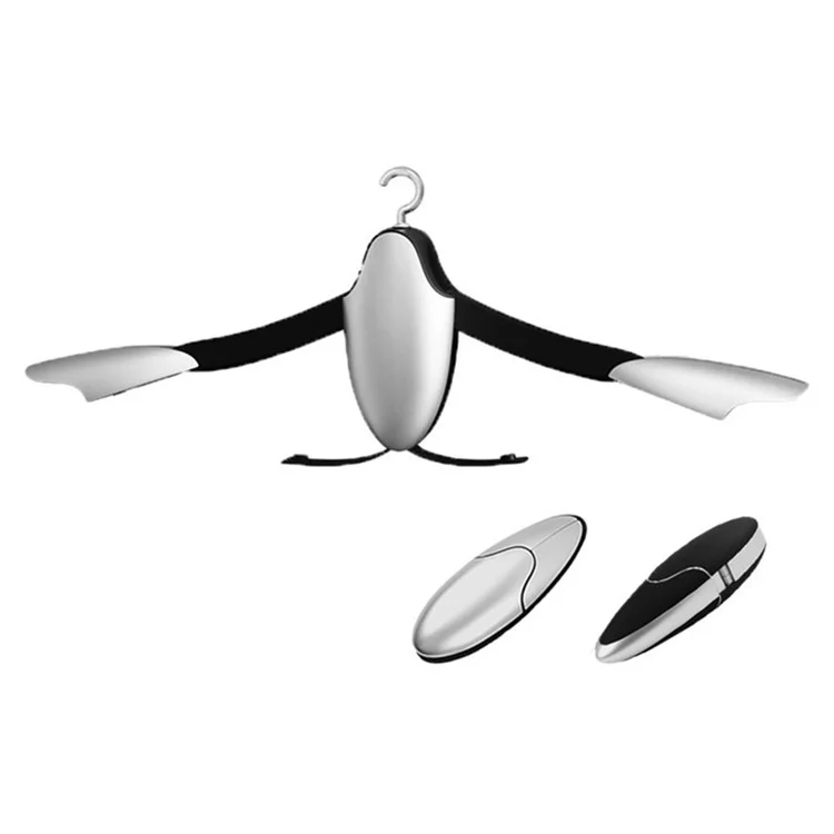 Foldable Penguin Shape Car Seat Clothes Hanger Suit Bag Car Headrest Hanging Holder - Silver