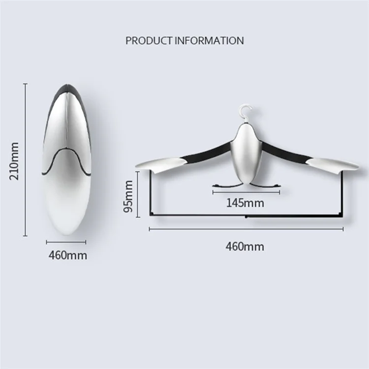 Foldable Penguin Shape Car Seat Clothes Hanger Suit Bag Car Headrest Hanging Holder - Silver