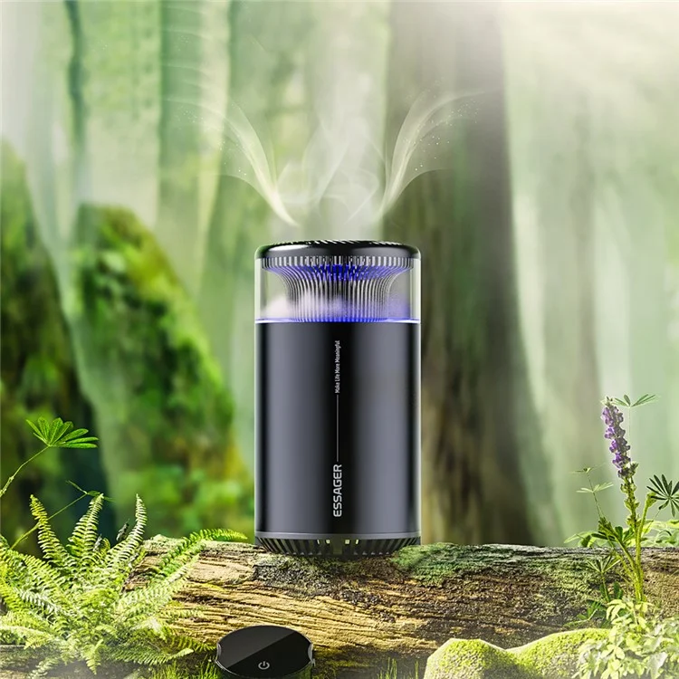 ESSAGER ES-XX01 Máquina de Aromaterapia para Carro, Névoa Perfumada, Difusor de Aromas, Ambientador de Ar - Aroma de Floresta de Nuvens