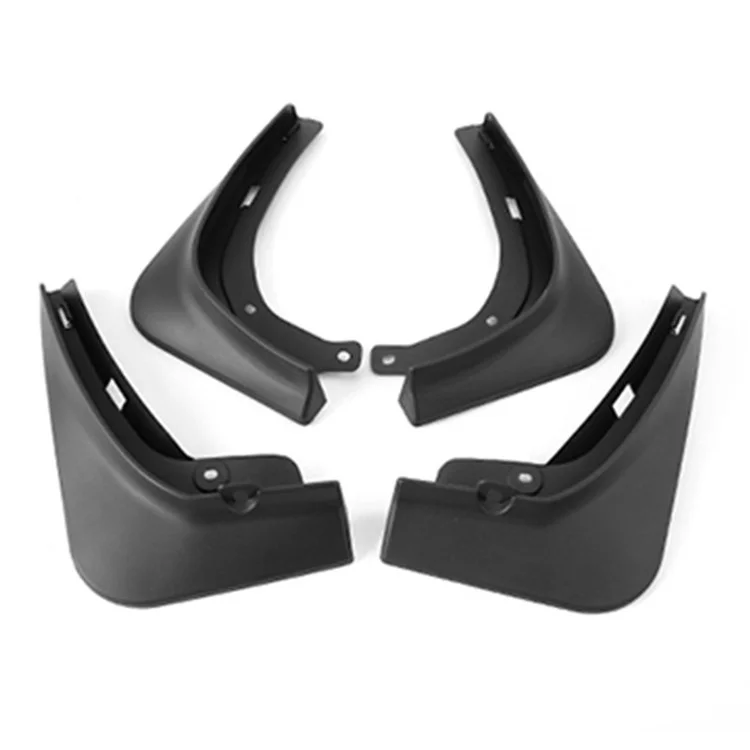 4PCS Guardabarros Guardabarros para Tesla Model 3 Sin Perforación Rueda Delantera y Trasera del Automóvil - Negro Mate