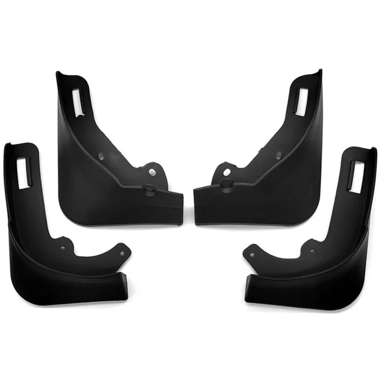 4PCS Pas de perçage Avant et Arrière Garde-boue Garde-boue pour Tesla Model Y - Noir Mat
