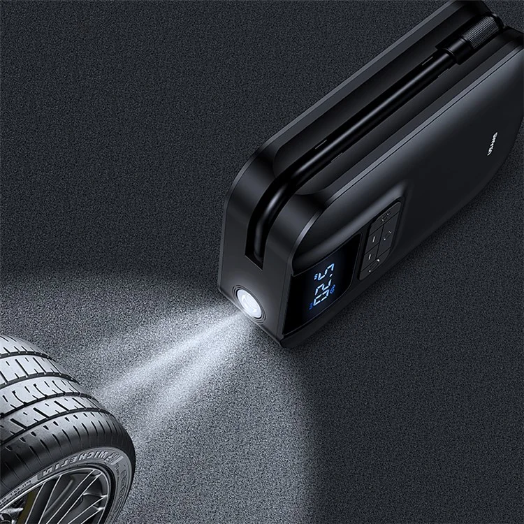 USAMS US-ZB215 Car Air Compressor Electric Tyre Tire Inflator Mini Digital Auto Air Inflatable Pump for Car Bicycle