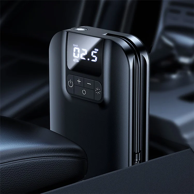 USAMS US-ZB215 Car Air Compressor Electric Tyre Tire Inflator Mini Digital Auto Air Inflatable Pump for Car Bicycle