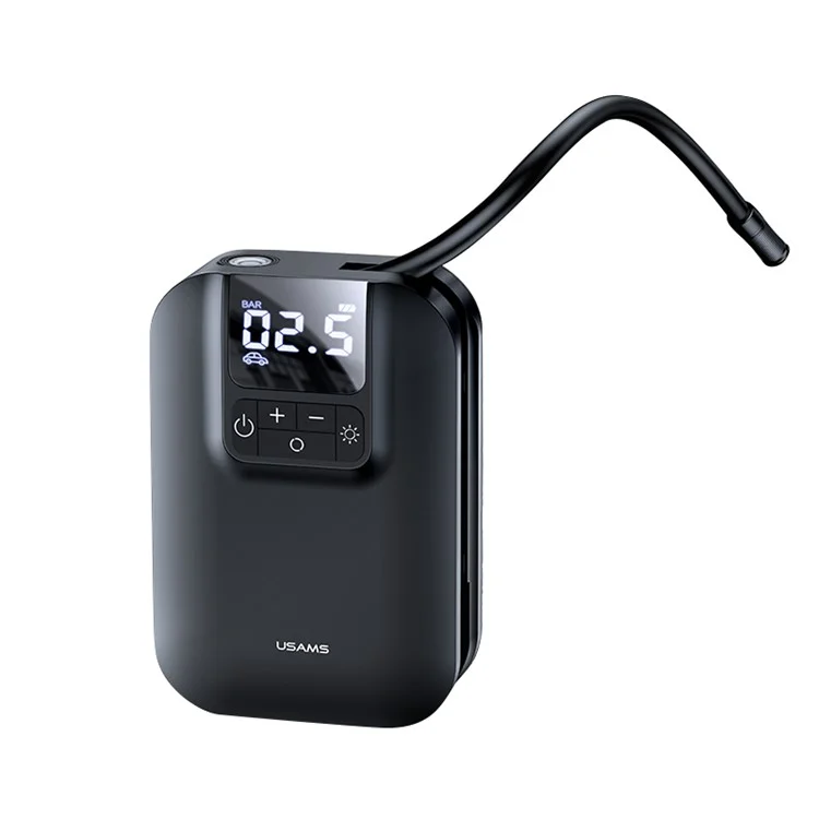 USAMS US-ZB215 Car Air Compressor Electric Tyre Tire Inflator Mini Digital Auto Air Inflatable Pump for Car Bicycle