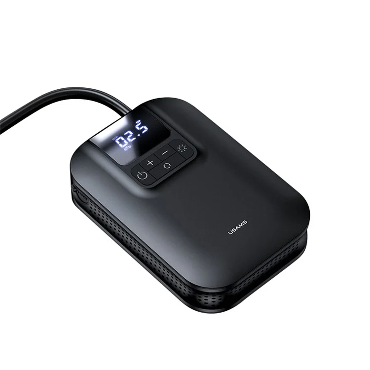 USAMS US-ZB215 Car Air Compressor Electric Tyre Tire Inflator Mini Digital Auto Air Inflatable Pump for Car Bicycle