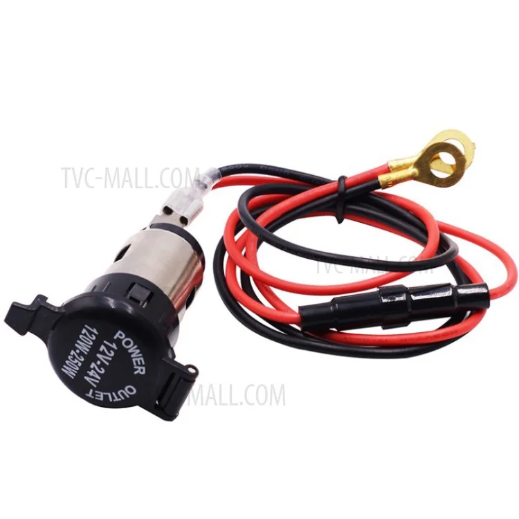 WUPP CS-003A1 Car Motorcycle Female Seat USB Power Supply Port Hard Cover Socket Charger GPS Power Outlet