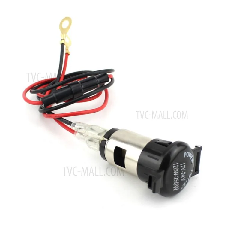 WUPP CS-003A1 Car Motorcycle Female Seat USB Power Supply Port Hard Cover Socket Charger GPS Power Outlet