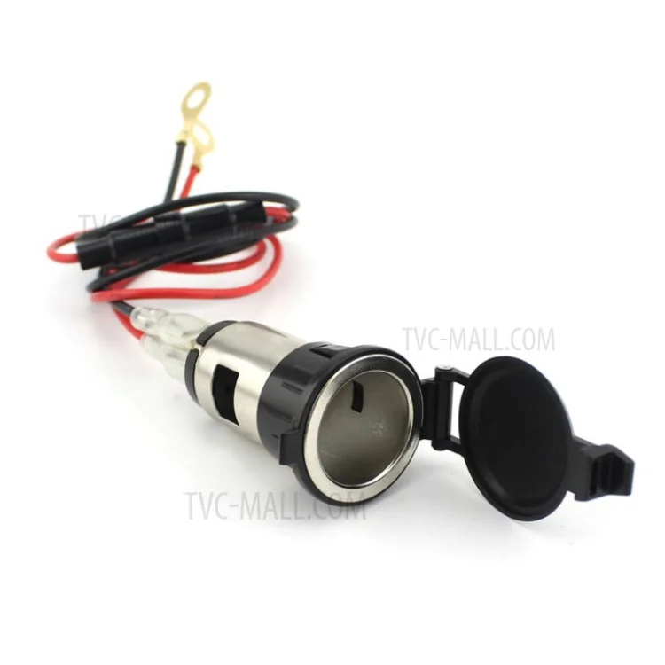 WUPP CS-003A1 Car Motorcycle Female Seat USB Power Supply Port Hard Cover Socket Charger GPS Power Outlet