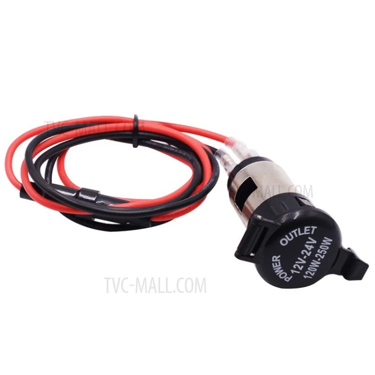 WUPP CS-003A1 Car Motorcycle Female Seat USB Power Supply Port Hard Cover Socket Charger GPS Power Outlet