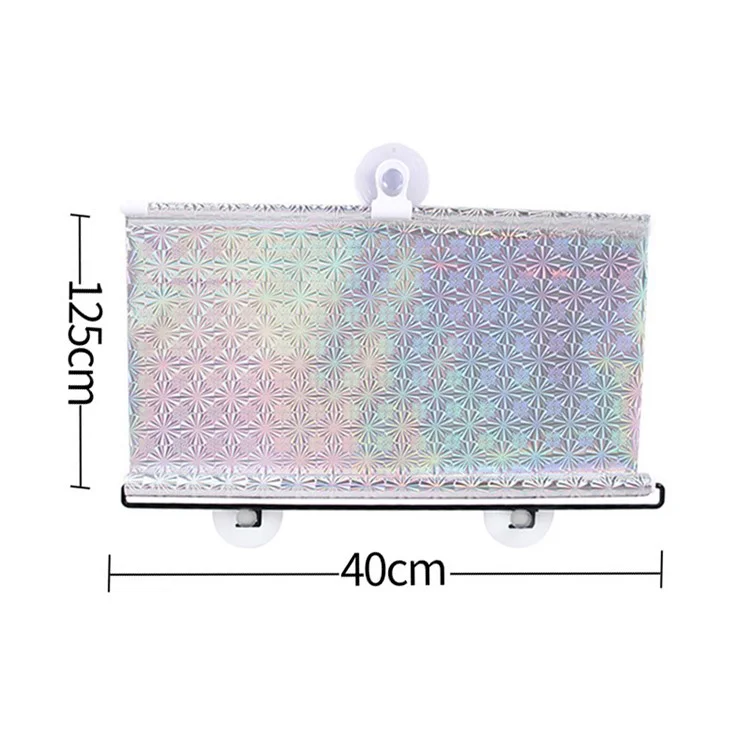 40 * 125cm Auto Automatische Wärmedämmung Einziehbare Windschutzscheibenfenster Sunshade-Abdeckung Schildvorhang - Silber-