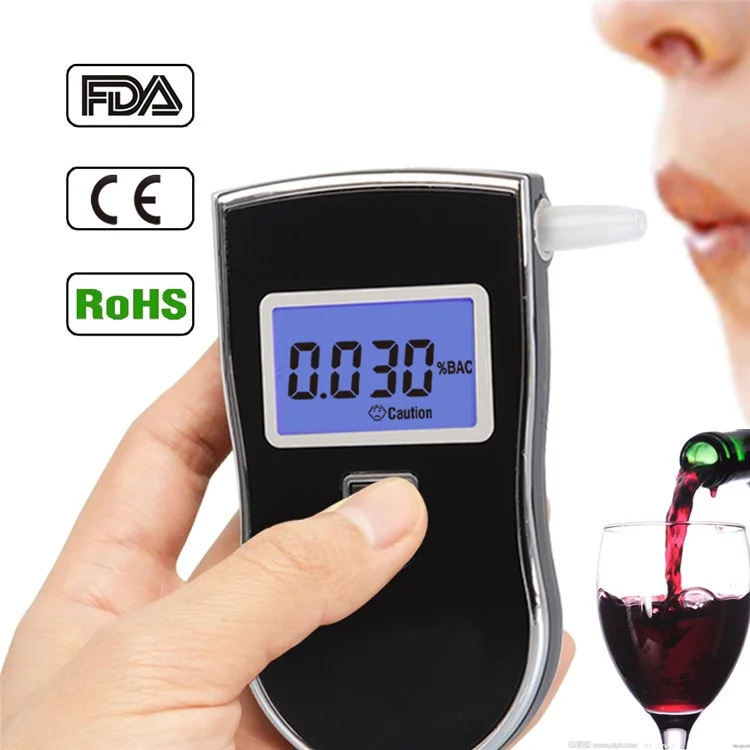 AT-818 Mini Bôlfalyzer Testador de Álcool de Respiração Portátil Com Tela Digital LCD