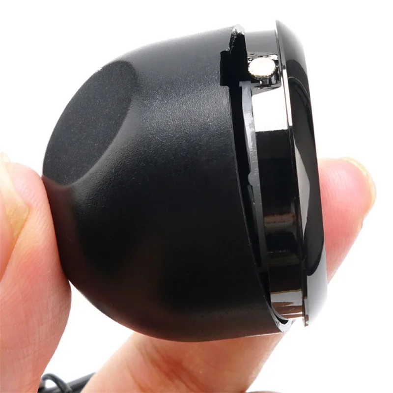 Luminous Mini Car Dashboard Round Quartz Clock Vehicle Interior Decoration - USB Plug