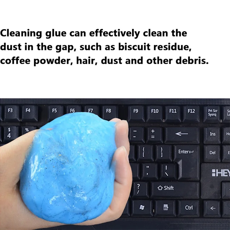 QJ04 160g Auto Car Air Outlet Dust Remover Dirt Cleaning Soft Gel Magic Cleaner Computer Keyboard Clean Tool - Yellow