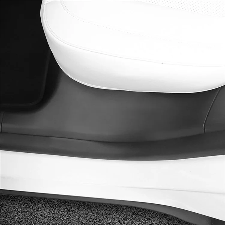 For Tesla Model Y 1 Pair of ABS Door Sill Guards Rear Door Entry Guards Mat Car Interior Accessories