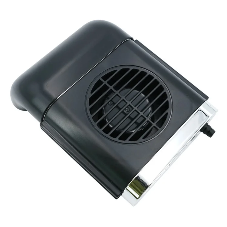 TRASAN F405 Ventilador de Asiento de Coche con Puerto USB Creativo Ventilador Refrigerante con Ajuste de Velocidad de 3 Niveles para Suministros Interiores de Coche - Negro