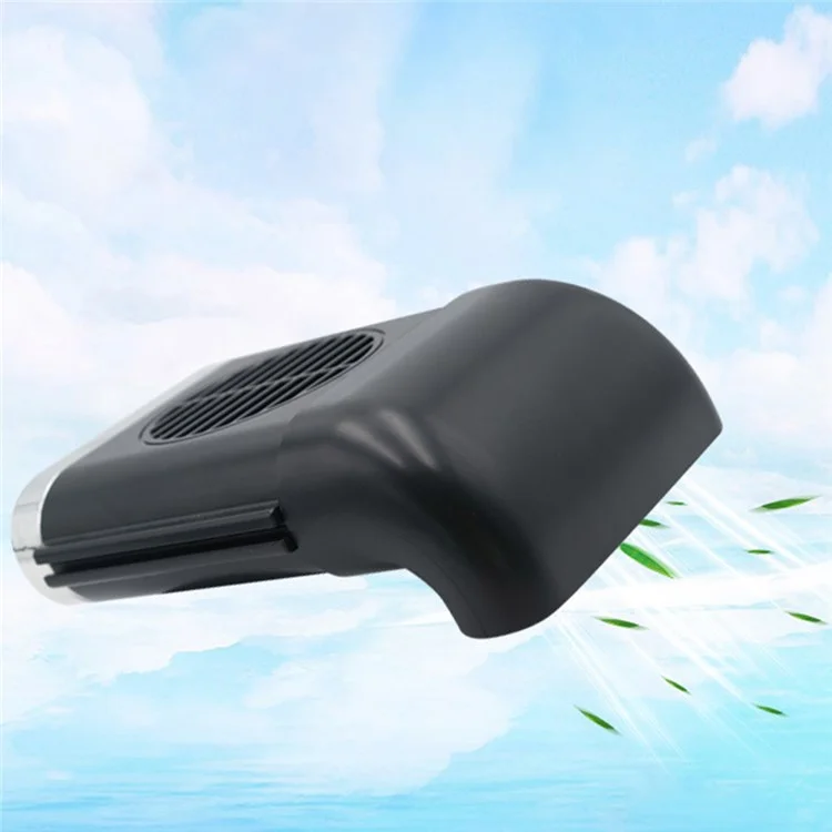 TRASAN F405 Ventilador de Asiento de Coche con Puerto USB Creativo Ventilador Refrigerante con Ajuste de Velocidad de 3 Niveles para Suministros Interiores de Coche - Negro