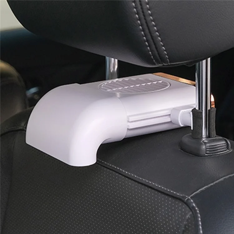 TRASAN F405 Ventilador de Asiento de Coche con Puerto USB Creativo Ventilador Refrigerante con Ajuste de Velocidad de 3 Niveles para Suministros Interiores de Coche - Negro