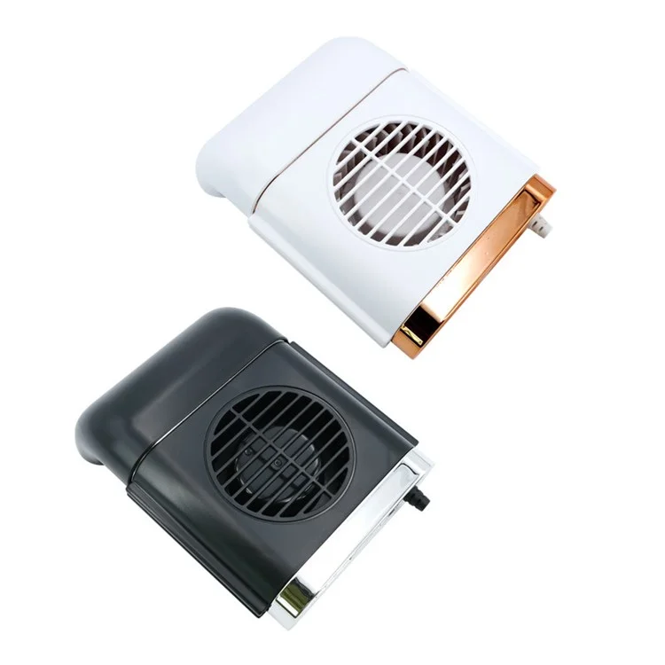 TRASAN F405 Ventilador de Asiento de Coche con Puerto USB Creativo Ventilador Refrigerante con Ajuste de Velocidad de 3 Niveles para Suministros Interiores de Coche - Negro