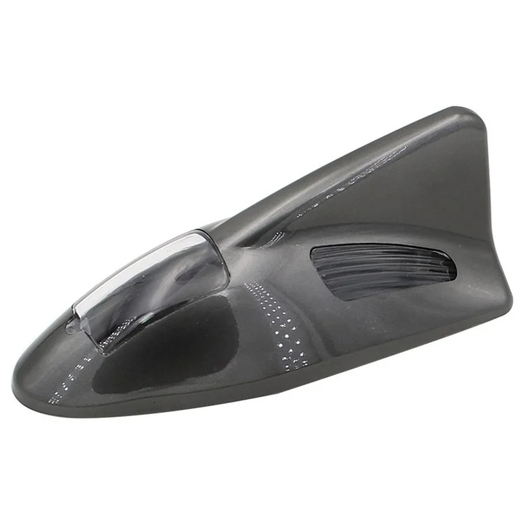 Trasan D03 Solar Car Toit Shark Naign Attache Clignotant la Lampe Décorative de Véhicule Léger à Lad - Gris
