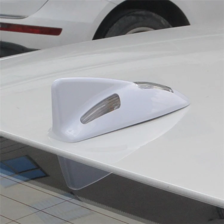 Trasan D03 Solar Car Toit Shark Naign Attache Clignotant la Lampe Décorative de Véhicule Léger à Lad - Gris