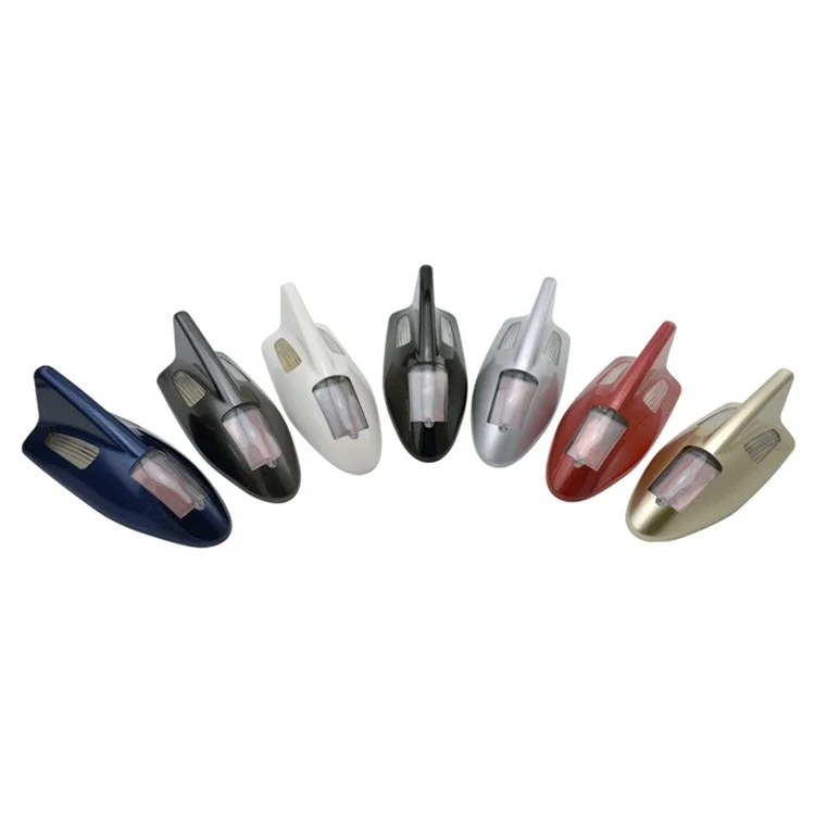 Trasan D03 Solar Car Toit Shark Naign Attache Clignotant la Lampe Décorative de Véhicule Léger à Lad - Gris