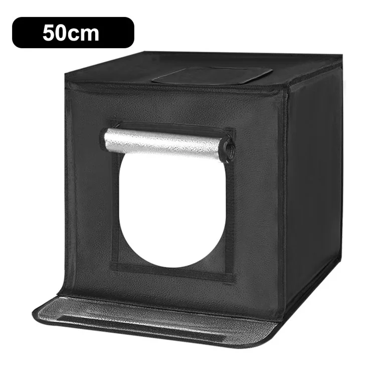 50cm Foldable Photo Studio Mini Light Box LED Photography Tent with 2 Light Panels