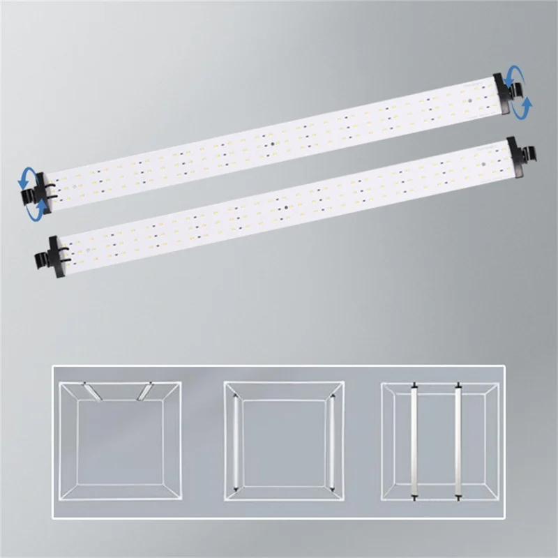 80cm Photo Studio Light Box Kit with Photography Tent LED Light and Background Board - EU Plug