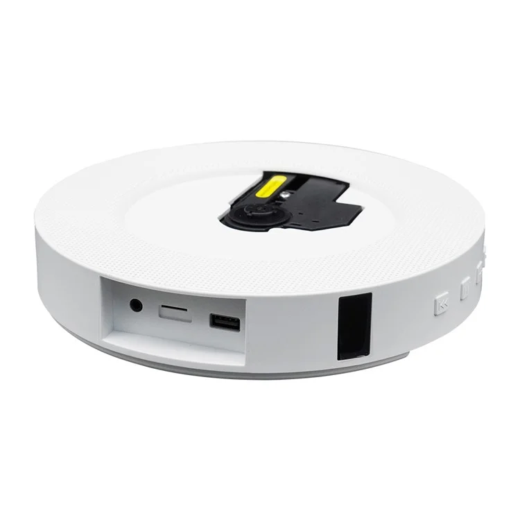 Wandmontierter CD-Player, Surround-Sound, FM-Radio, Bluetooth-Musikplayer, Unterstützung für TF-Karte/Aux-in/USB-Stick [CD-Unterstützung nur] - EU-Stecker