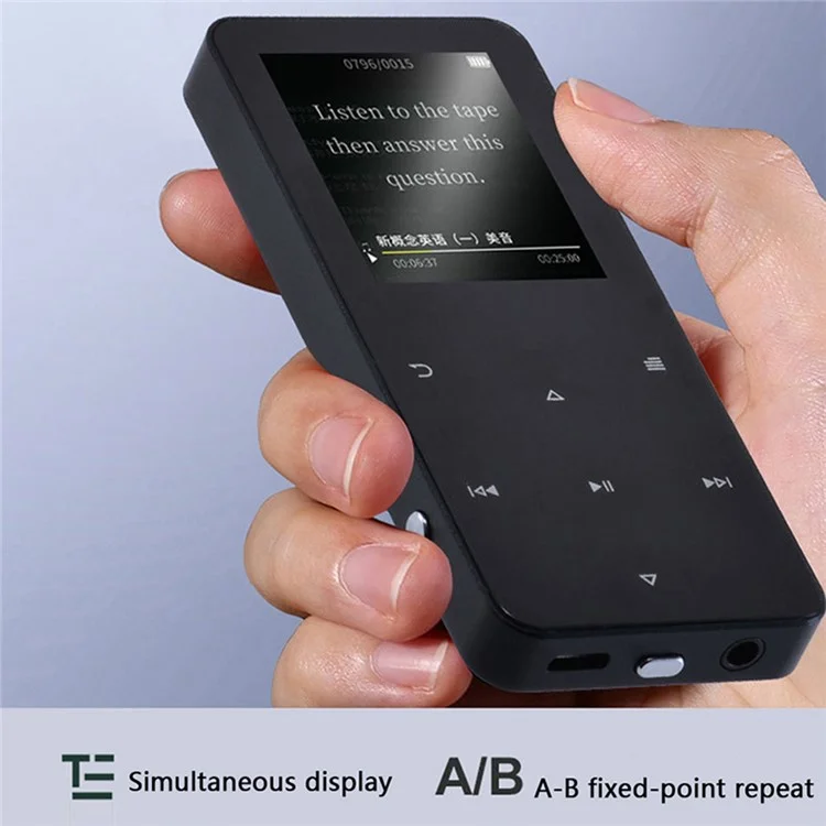 S308 8GB TF Card Touch Screen MP3 Sound Recorder Music Video MP4 Player with Dictionary + Bluetooth-compatible Function - Pink