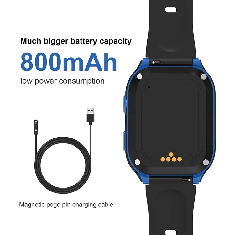 D8 1,83 Zoll 4G GPS -tracker WiFi Standort Kinder Smart Watch Support Video -anrufe - Blau