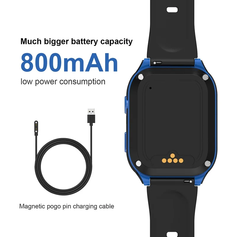 D8 1.83 Inch 4G GPS Tracker WiFi Location Kids Smart Watch Support Video Phone Calls - Pink