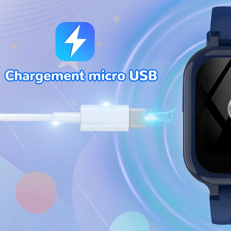 DG2 1.44-inch Touch Screen 2G Call Kids Smart Watch HD Camera Smart Bracelet - Black