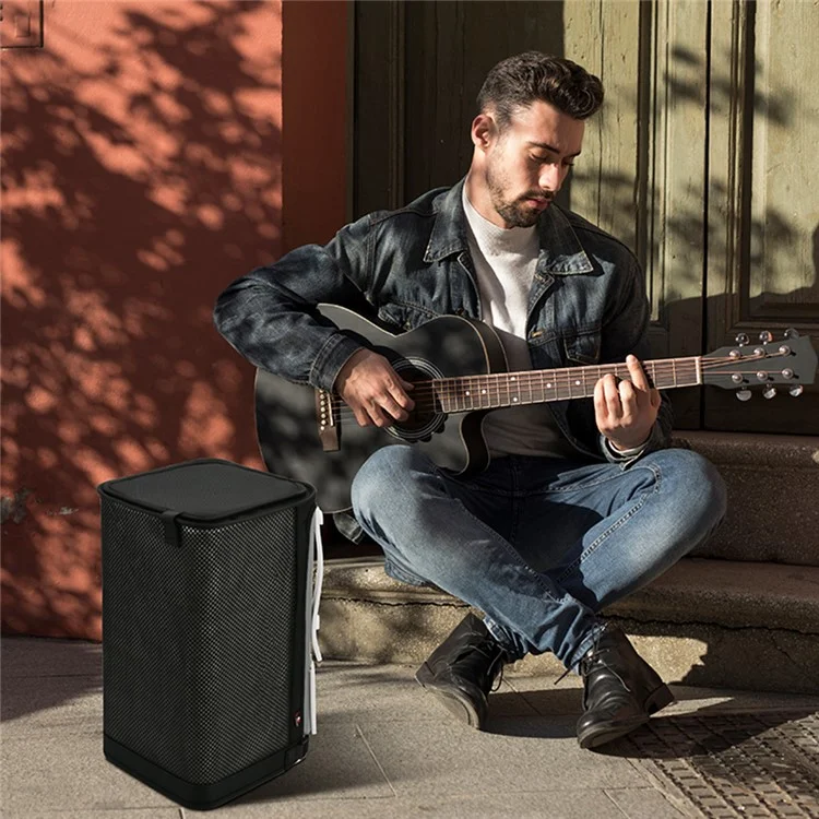 Housse de protection en nylon et lycra noire pour l'enceinte Bluetooth UE Hyperboom
