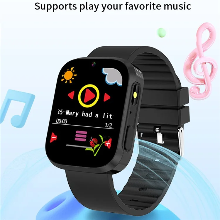 Reloj inteligente para niños A21 con pantalla táctil de 1.5 pulgadas, 30 juegos, podómetro, seguimiento de hábitos y cámara - Rosa