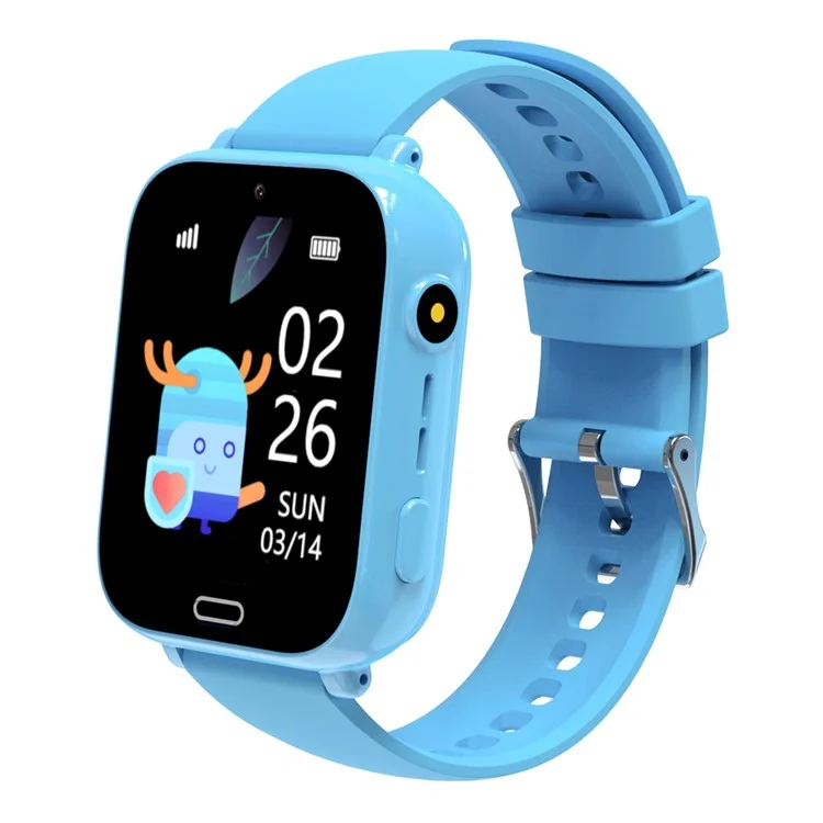 Smartwatch per Bambini A10 da 1,83 Pollici, 4G con Videochiamata, Impermeabile, SOS di Emergenza, GPS Tracker (Versione Europa / Asia / Africa) - Blu