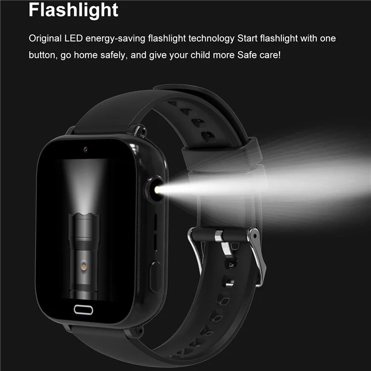Smartwatch per Bambini A10 da 1,83 Pollici, 4G con Videochiamata, Impermeabile, SOS di Emergenza, GPS Tracker (Versione Europa / Asia / Africa) - Blu