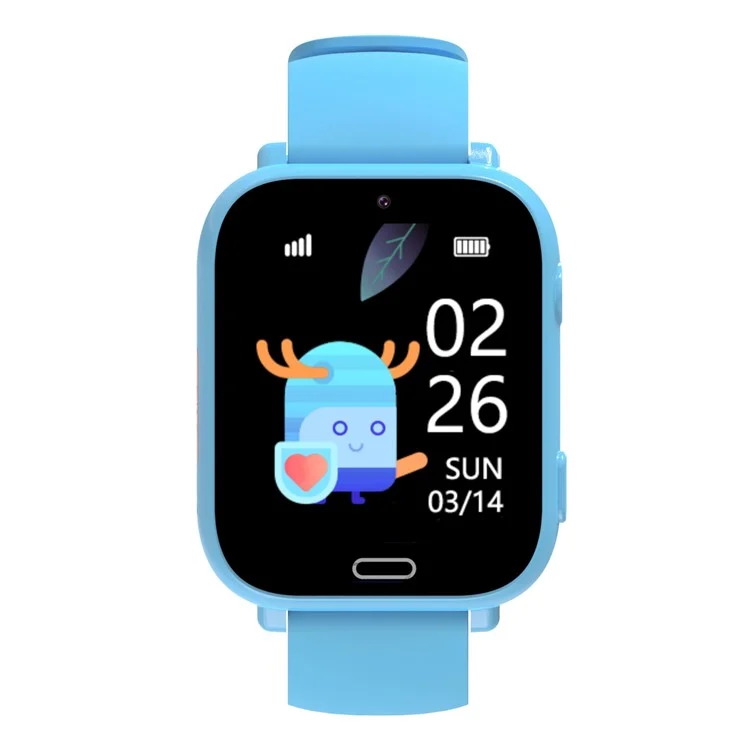 Smartwatch per Bambini A10 da 1,83 Pollici, 4G con Videochiamata, Impermeabile, SOS di Emergenza, GPS Tracker (Versione Europa / Asia / Africa) - Blu