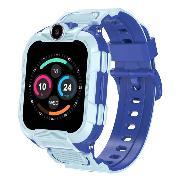 DH15S 1.83 Inch 4G Calling Kids Smart Watch SOS GPS Tracker Built In LED Flashlight (Europe  /  Asian  /  Africa Version) - Blue