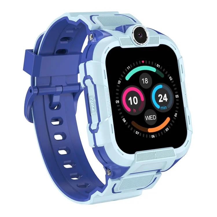 DH15S 1.83 Inch 4G Calling Kids Smart Watch SOS GPS Tracker Built In LED Flashlight (Europe  /  Asian  /  Africa Version) - Blue