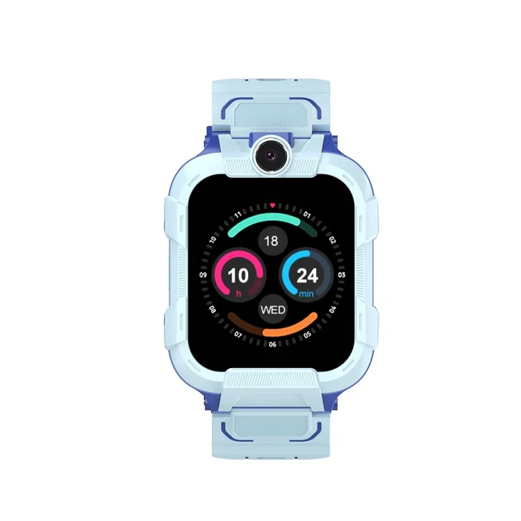 DH15S 1.83 Inch 4G Calling Kids Smart Watch SOS GPS Tracker Built In LED Flashlight (Europe  /  Asian  /  Africa Version) - Blue