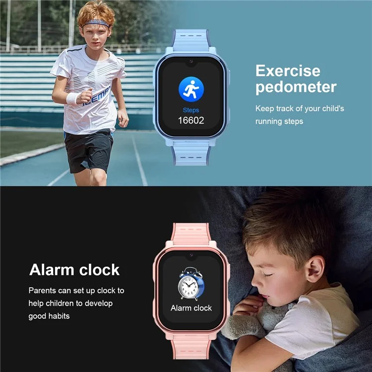 D3S 1.91 Inch Touch Screen Kids Smart Watch 4G GPS Video Call HD Camera SOS Wristwatch - Blue