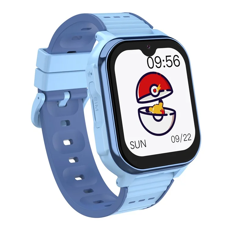 D3S 1.91 Inch Touch Screen Kids Smart Watch 4G GPS Video Call HD Camera SOS Wristwatch - Blue