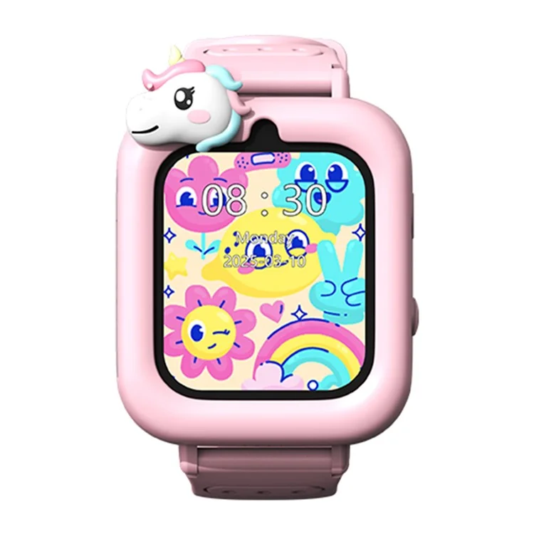 K90 Smartwatch per Bambini da 1,83 Pollici con Schermo Touch, 36 Giochi, Registratore Video, Lettore Musicale e Torcia - Rosa