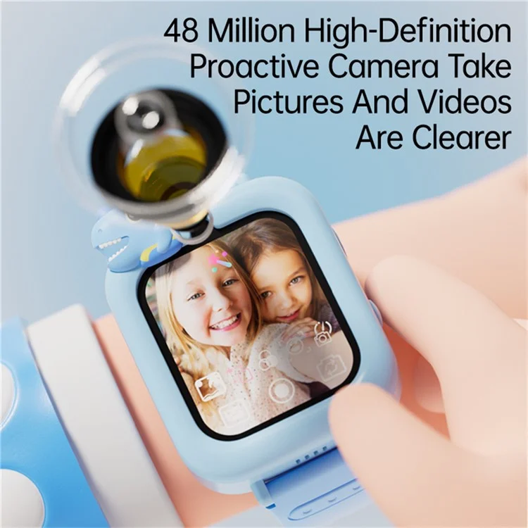 K90 Smartwatch per Bambini da 1,83 Pollici con Schermo Touch, 36 Giochi, Registratore Video, Lettore Musicale e Torcia - Rosa