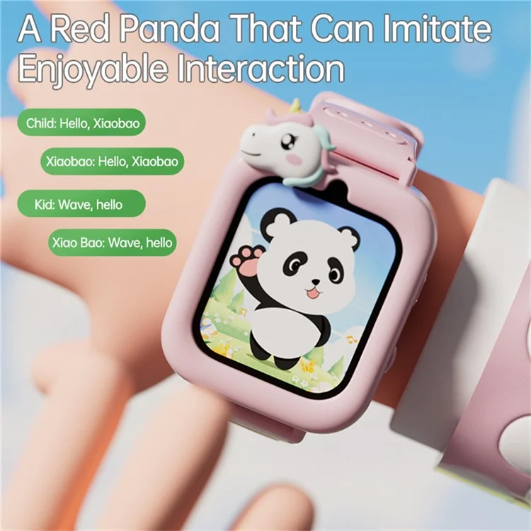 K90 Montre Intelligente pour Enfants avec Écran Tactile de 1,83 Pouce, 36 Jeux, Enregistreur Vidéo, Lecteur de Musique et Lampe de Poche - Violet